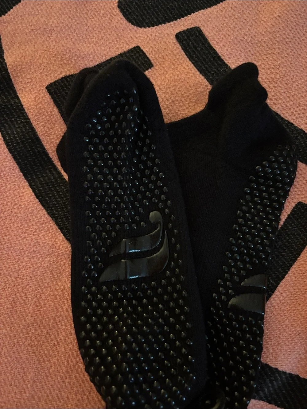 Fabletics Black Low-Cut Grip Socks